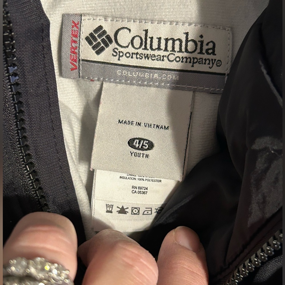 Columbia Black Kids Snow Bib - Picture 5 of 5